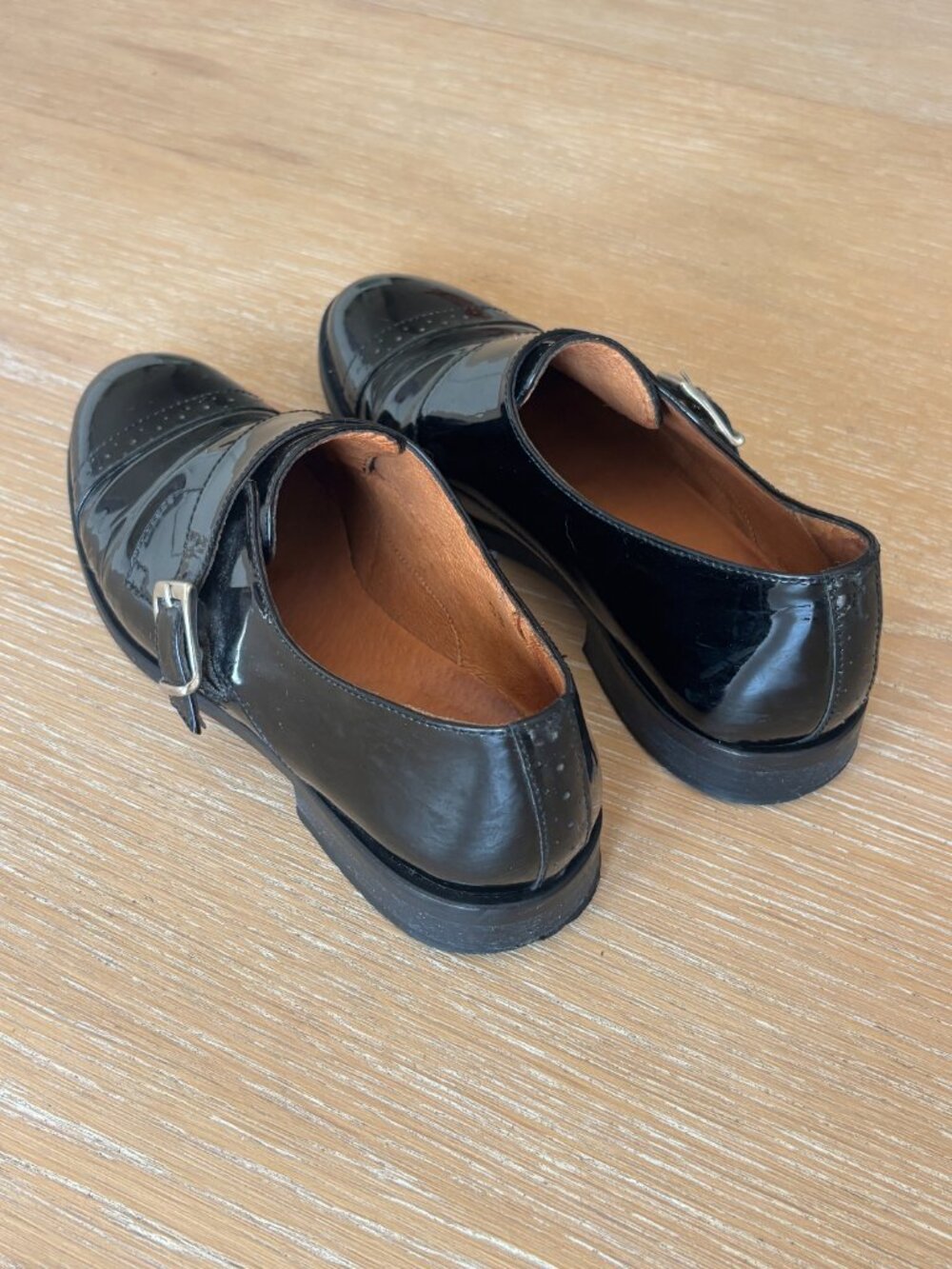 Balzac Paris Monk Strap - Black Leather Shoes - Picture 3 of 4